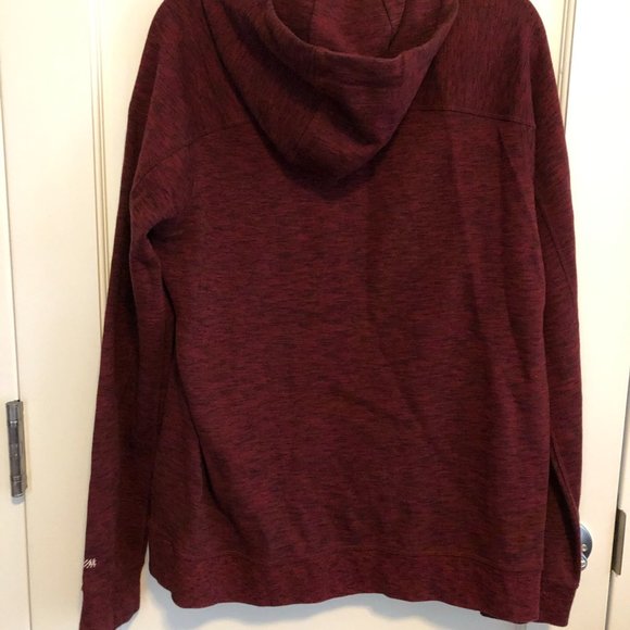 AE Men's Red Heather Hoodie - Picture 3 of 4